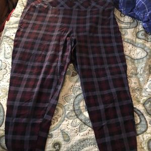 Torrid size 4 (26W) plaid pants/leggings